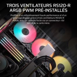 Boitier PC - CORSAIR - 3500X RSR ARGB Tempered Glass Mid-Tower - 3 ventilateurs ARGB a rotor inversé - Noir