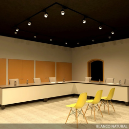 Leilani PL-218041-W-W Foco de Carril LED 20W 1800Lm 4200K Monofásico 40.000H Blanc