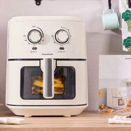 Friteuse à Air InnovaGoods Vynner Pro 6500 Crème 1700 W 6,5 L Acier inoxydable