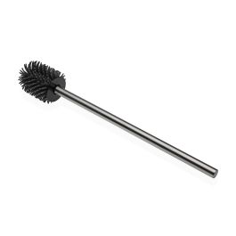 Brosse de salle de wc Versa Noir Métal Acier polypropylène TPR 10,5 x 47,5 x 10,5 cm