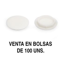 HERRAJES ALK Tapa Ag. 18Mm Blanco (100U)