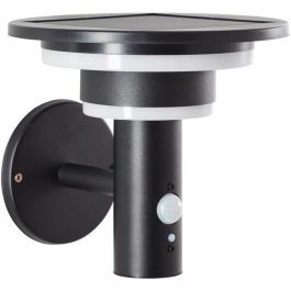 Brilliant GARVINA Applique extérieure LED Solaire avec Détecteur de Mouvement, Acier Inoxydable et Plastique, 4W, Noir - BRI4004353437731