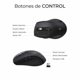 clavier et souris Subblim OFFICE PROWAVE Noir Espagnol Qwerty QWERTY