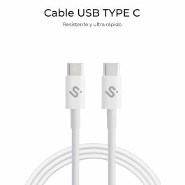 Câble USB-C vers USB-C Subblim SUBCAB-C10011 2 m Blanc
