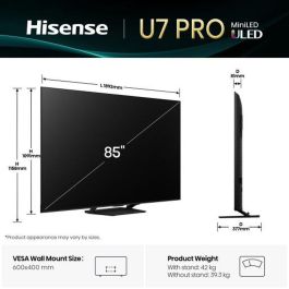 TV intelligente Hisense 85U7Q PRO 85" 4K Ultra HD LED HDR