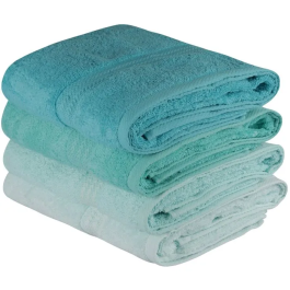 Ensemble de 4 serviettes de bain en coton 100% - Vert menthe - 70 x 140 cm Precio: 69.144. SKU: B18LGPH8KA