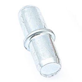 HERRAJES ALK Support d'étagère Pobre avec rondelle Finition zinguée pour trou Ø5mm en fer (Lot de 100)