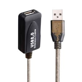 Câble Rallonge à USB Ewent 65 TU65U7005F Noir 25 m