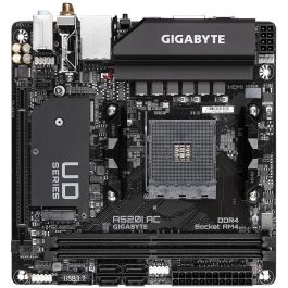 Gigabyte A520I AC - Carte mère AMD A520 (Socket AM4) mini-ITX, WiFi 5, Bluetooth 4.2, Support AMD Ryzen 5000/3000, DDR4 jusqu'à 5300MHz, 1x M.2, HDMI 2.1, DisplayPort