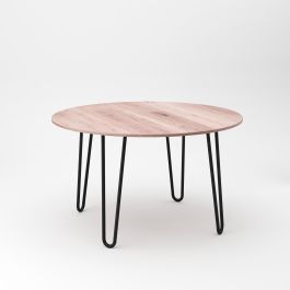 Emuca Lot de 4 pieds Hairpin de 2 s par fils table, hauteur 400mm, Acier, Peint en noir