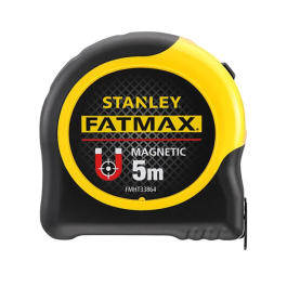 Stanley FatMax Ruban à crochet magnétique 5 m x 32 mm, revêtement Mylar anti-abrasion, pour usage intérieur et extérieur