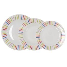 Vajilla Porcelana California Quid 18 Piezas - 6 Personas