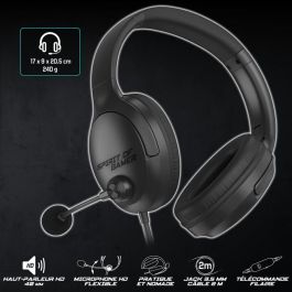 Casques avec Microphone Spirit of Gamer Pro H4 Noir
