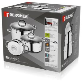 Batterie de Cuisine Bergner Classic Argenté 6 Pièces