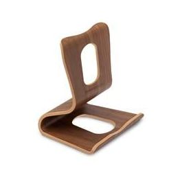 TERRATEC Tabletständer Holzeins braun Echtholz