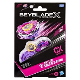 Hasbro Beyblade X Starter Pack Antler Stag B 2-60HN CX, Top de défense, Takara Tomy, HASG1684ES0, 8 ans et plus