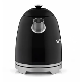 Sweiss KTS9 Bouilloire électrique vintage 1000 W 1 L inox Noir, socle rotatif 360°