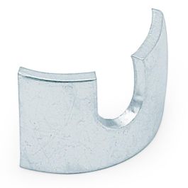 HERRAJES ALK Media Luna Metálica T/30 U/6Mm H18 Zincado para Taladro Mínimo de 30Mm