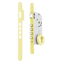 Tesa Serrure à Fouillot R100Br566E avec Cylindre T60, Dorée, Écusson de sécurité E700L inclus Precio: 28.9899996. SKU: B1H4A38VPY