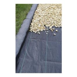 Nature Paillis pour jardins Polypropylène tissé 100 g/m² 1 x 50 m Noir