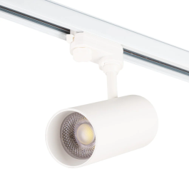 Spot de rail triphasé 30W COB réglable Flicker Free blanc CCT (3000-6000K) [1916-TL-30W-T-CCT]
