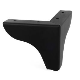 Q&Q Pata Metal Aspen H100 120X120 Acabado Cromo Y Negro Acabado Negro