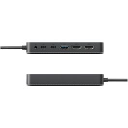 Targus HyperDrive Universal USB-C 7-en-1 Dock Mobile Double HDMI 10 Gbit/s Gris