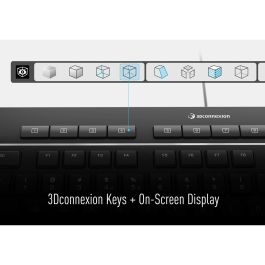 Clavier 3Dconnexion 3DX-700092 Noir Qwerty US