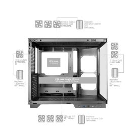 Boîtier ATX semi-tour Mars Gaming MCMIRAGE Noir