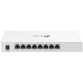 TP-Link FS308G - Commutateur réseau Gigabit géré 8 ports PoE, L2/L2+, montage mural, sans ventilateur, blanc