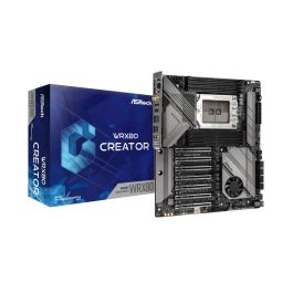 ASRock WRX80 Creator R2.0 - Carte mère E-ATX sWRX8 pour AMD Ryzen Threadripper PRO 3000WX/5000WX, PCIe 4.0, 8x DDR4, 2x 10 GbE, Wi-Fi 6E, Bluetooth 5.3, 2x Thunderbolt