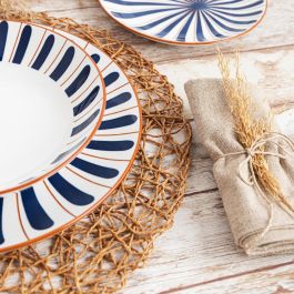 Plato Llano Porcelana Oceanika Bidasoa 27 cm