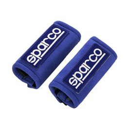 Sparco SP01099AZ Jeu de mini coussinets universels bleus en néoprène pour volant et frein à main