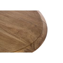 GINER Y COLOMER Table de salle à manger en acacia naturel et fer noir - 200 cm (L) x 100 cm (l) x 78 cm (H) - Design élégant et contemporain