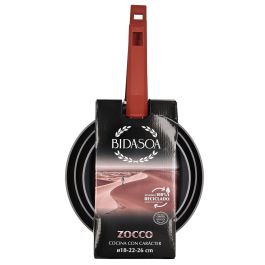 Ensemble de poêle Bidasoa Zocco Gris Terre cuite Métal 3 Pièces