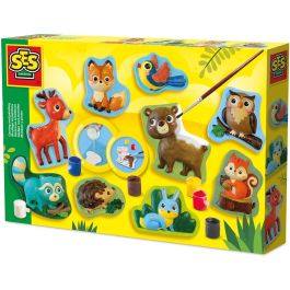 Moulage et peinture - SES CREATIVE - Hobby - Animaux de la foret - Activité manuelle nature - Idée cadeau fille garçon - Age : 5+