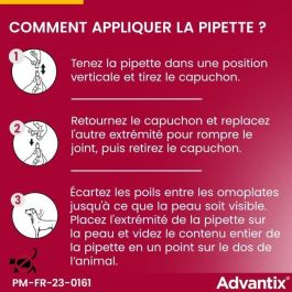 Advantix Pipettes Antiparasitaires 4 pour Chiens Petits 4-10 kg