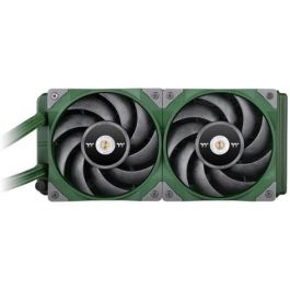 Thermaltake TOUGHLIQUID 240 ARGB Sync - Refroidisseur liquide tout-en-un pour processeur, 2 ventilateurs 120mm, 500-2000 tr/min, vert Racing