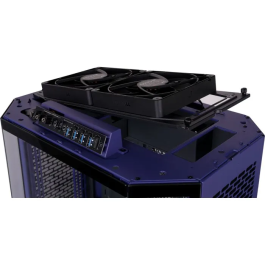 Thermaltake The Tower 600 Boîtier PC Moyen Tour ATX avec 3 Panneaux en Verre Trempé, 2 Ventilateurs 140mm, USB 3.0 Type-C, Future Dusk - Sans Alimentation