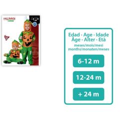 Déguisement Bébé Citrouille Halloween, Unisexe, Polyester, Taille 12-24 Mois, avec Capuche et Combinaison