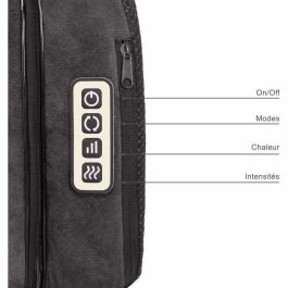 Livoo DOS204 Masseurs Shiatsu 2-en-1 pour Pieds et Dos avec 24 Têtes et 3 Vitesses Gris avec ou sans Chaleur