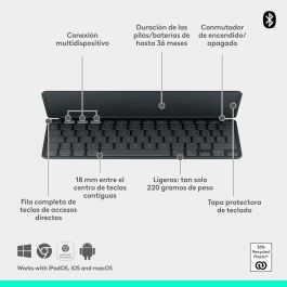 Clavier Bluetooth Logitech 920-013010 Graphite