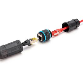 DIGITUS Außenanschluss Patchkabel CAT6A Verbinder RJ45->RJ45