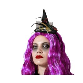 Chapeau de sorcière petite taille avec motif étoiles et nœud noir - Idéal pour Halloween et fêtes costumées Precio: 10.59. SKU: B14Y3C8RGX