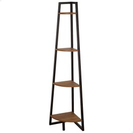 Étagère Max Home Noir Fer Bois MDF 4 Etagères 30 x 135 x 30 cm