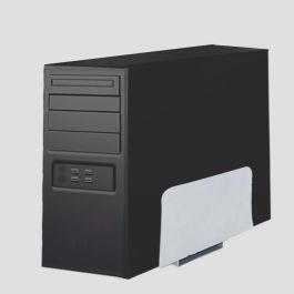 Emuca Support pour unité centrale, Acier, Peint aluminium