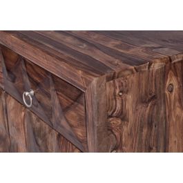 GINER Y COLOMER Commode en bois de palissandre couleur cerise - 2 portes, 2 tiroirs - Dimensions : 87 cm (H) x 100 cm (L) x 40 cm (P)