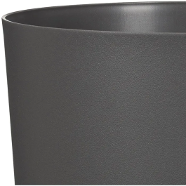 Deroma Pot de Fleurs Rond 236 13 Litres - 29 cm de Diametre - Noir - Design Elegant et Durable pour Interieur et Exterieur