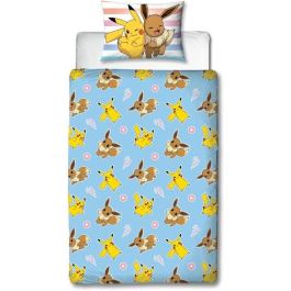 Parure de couette Pokémon 25 x 5 x 30 cm Multicouleur Lit 2 persones 2 Pièces