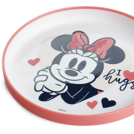 Thermobaby Assiette Bébé Anti-Dérapante et Micro-Ondable Disney Baby Minnie - Pour Enfants dès 10 Mois